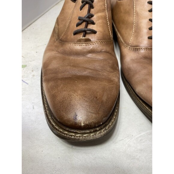 Vince Camuto Lawsen Oxfords Mens Size 10 M Brown Leather Lace Up Round Toe - Picture 7 of 9